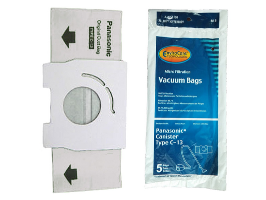 Panasonic Style C13 C-13 Micro Allergen Vacuum Bags AMC-S5EP MC-3900 Vac 818 [60 Bags]