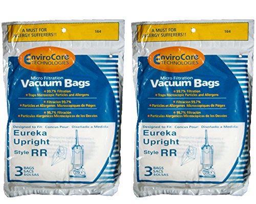EnviroCare Replacement Micro Filtration Vacuum Cleaner Dust Bags made to fit Eureka Style RR Uprights 6 pack