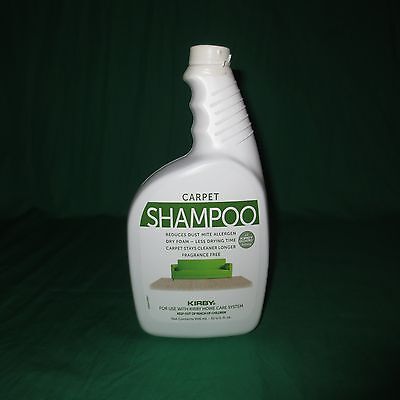 Genuine Kirby Guard 32oz Allergen Carpet Shampoo Cleaner UnScented Dry Foam