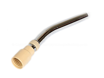 Fit All 1.25" Metal Cleaner Button Lock Hose Handle with Bleeder Beige Vac