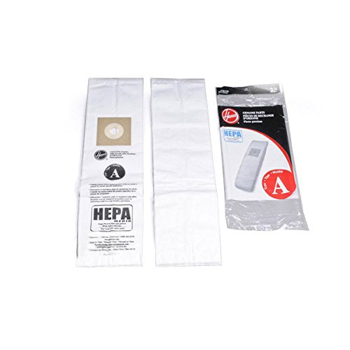 HOOVER TYPE A VACUUM CLEANER 2 HEPA FILTER PAPER BAGS # AH10135 , 43655126