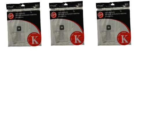 Hoover Type K Standard Filter Vacuum Bags(3-pack) part # 4010028K
