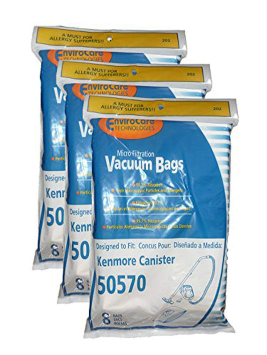 Kenmore 50570 Vacuum Cleaner Bags - 24 Bags