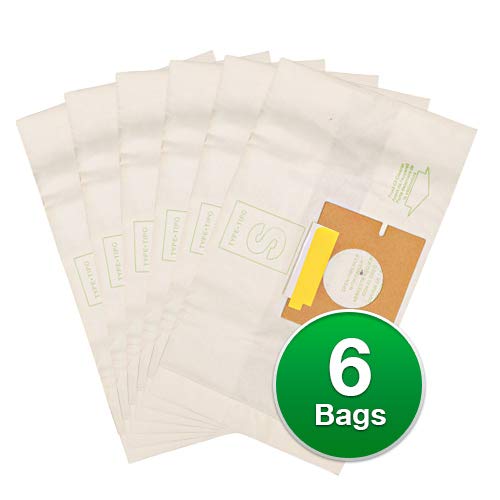 Hoover Futura,Spectrum & Windtunnel Type S Canister Vacuum Microlined Regular Paper Bags (6 Bags)