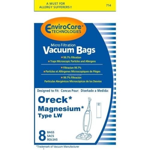 8-Pack Replacement Oreck Magnesium Type LW Micro Filtration Vacuum Bags