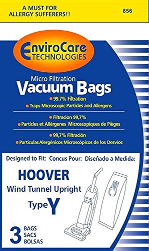 Vacuum Parts & Accessories Hoover Type Y Vacuum Bags Micro Filtration wind tunnel, tempo 3 pack