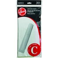Hoover Type C Replacement Bags for Bottom-Fill Convertible Upright Vacuum Cleaners, 4010077C, 3 Pack , Tan