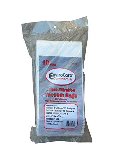 EnviroCare 10 Proteam Commercial 56004 Backpack Vacuum Cleaner Bags