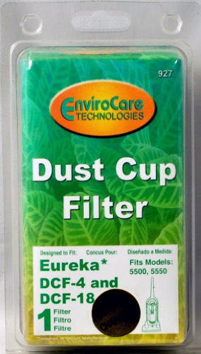 EnviroCare Eureka Style DCF-4 & DCF-18 Vacuum Cleaner Filter 927 (1 Filter)
