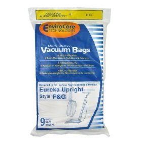 Eureka Package of Nine Replacement F + G Bags (Fits All Koblenz Uprights)