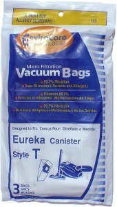 EnviroCare Replacement Micro Filtration Vacuum Cleaner Dust Bags made to fit Eureka Style T Canisters 3 Bags