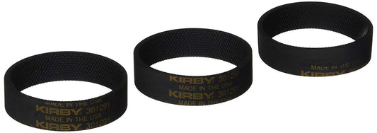 Kirby FBA_301291 3 Ribbed Vacuum Cleaner Belts, Black Limited Edition