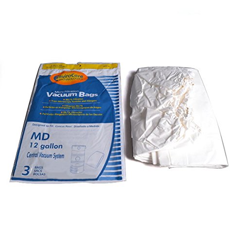 Replacement Part For modern day Morden Day Central Vac 12 Gallon Vacuum Cleaner Elastic Band Paper Bags 3PK # compare to part 720HF-5
