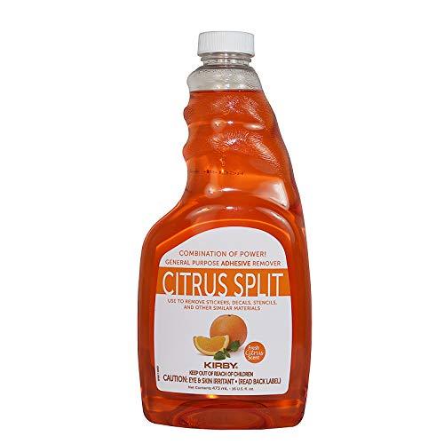 Kirby Citrus Split 16oz Bottle All Purpose Cleaner Stain Adhesive Remover 283112s, Red