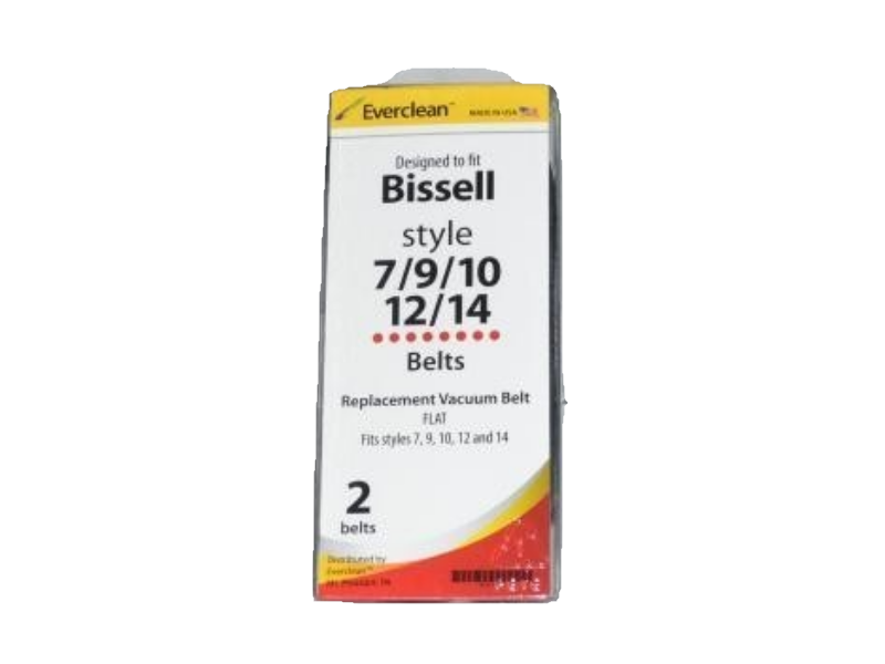 Bissell Style 7 9 10 12 14 Vacuum Cleaner Belt Everclean Made in USA 32074 [6 Belts]