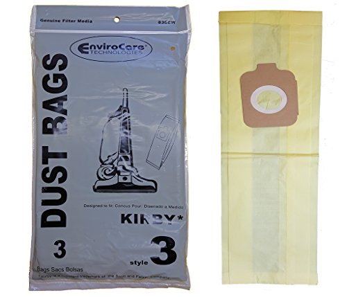 EnviroCare 3 Kirby Style 3 197289 Vacuum Bags Generation 3, G3, Heritage II, Legend, G4 G5 G6 G7 UltG DE