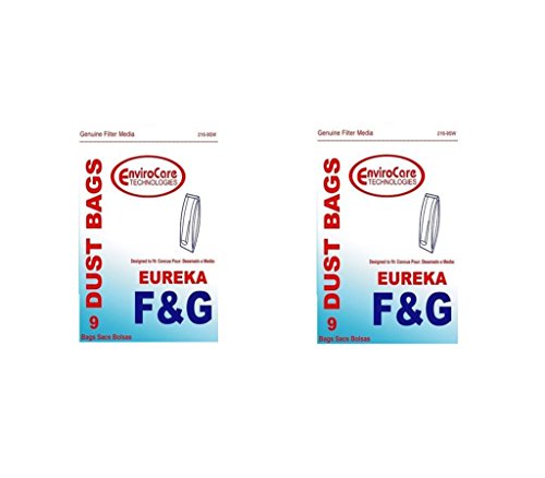 EnviroCare Eureka Style F&G #52320A Vacuum Cleaner Bag GE, Sanitaire, Kenmore, SSS/Triple S (2)