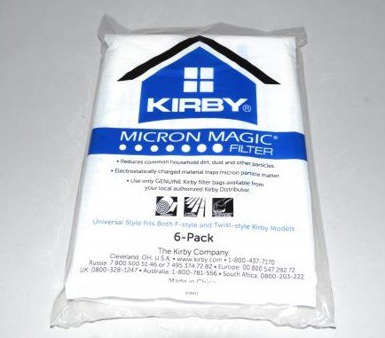 Kirby Allergen Reduction Filters, 204811 (6 pack)(Packaging may vary)