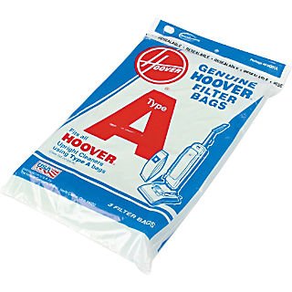Hoover Vacuum Replacement Bags; for C1403 & C1404 Hoover Vacuums Type A ( 3 Bags)