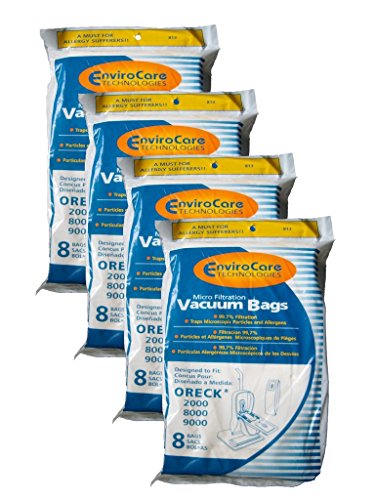 32 Oreck XL CCPK8 Allergen Upright Vacuum Cleaner Bag XL7 XL21 2000 8000 9000