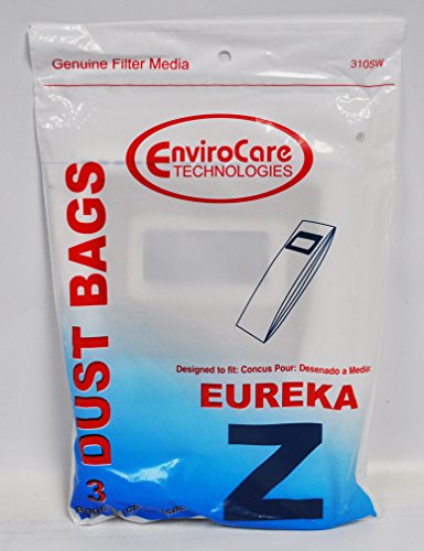 EnviroCare Eureka 310SW 3 Pack Upright Ultra Paper Vacuum Bags Type Z