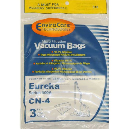 6 Sacchetti Per Aspirapolvere Eureka 900A PowerForce - Modelli 68937-6, 67740 - Rossi