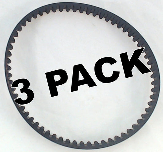 3 Pk, Bissell Deepclean Essential Cogged Brush Belt, 1601542