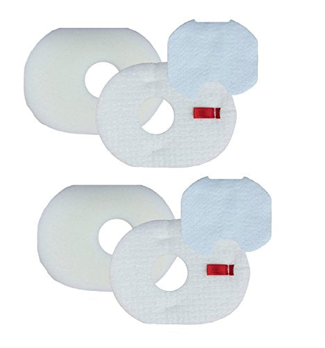 EnviroCare Premium Replacement Allergen Vacuum Cleaner Filter Designed to Fit Shark Rocket Foam & Felt Filter Hv300, Hv310 Series, Part # Xffv300 and 1080ftv320, (2 Foam & Felt Kits)