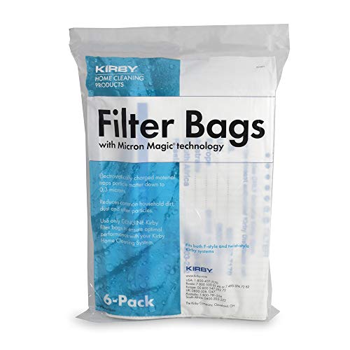 KIRBY Vacuum System Filter Bags with Micron Magic technology 6 Pack Part 204811