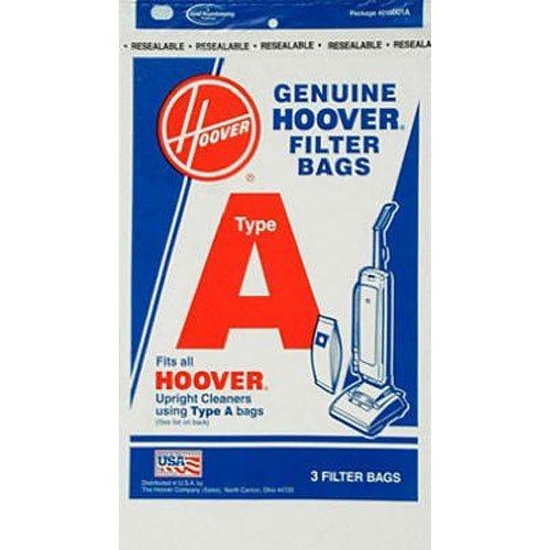 Hoover 4010001A Type A Vacuum Bags, 3 Bags