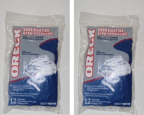 Oreck Odor Fighting Hypo-Allergenic Bags, 24-Count
