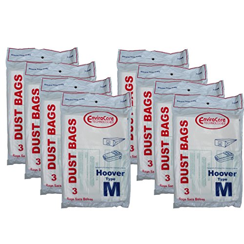 24 Hoover Dimension Canister Type M Vacuum Dust Bags, Fits all Dimension Vacuum Cleaners, HO-4010037M, 4010037M, H4010037M, 4010037, S3273, S3275, S3277, S3471, S3491, S3493, S3623