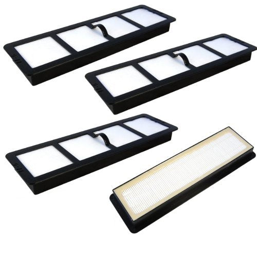 HQRP Exhaust HEPA Filter 4-Pack compatible with Eureka EF-6 EF6 69963 83091-1 830911 fits AS1000 AS1040 AS1050 AS1100 ASM1000 ASM1150 Series Upright Vac Vacuum Cleaner
