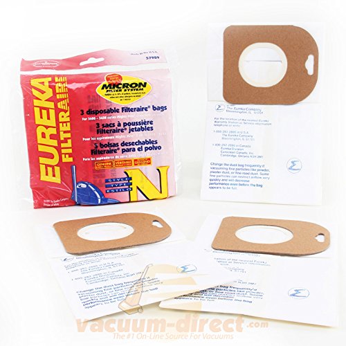 Electrolux Vacuum Bags,Ls Style Filterer,F/ Series 5700/5839,3/Pk,We - Electrolux Vacuum Bags,Ls Style Filterer,F/ Series 5700/5839,3/Pk,Westyle Ls Filteraire Vacuum Bags Fit Eureka Litespeed Models