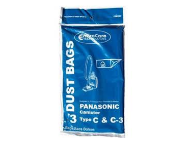 Panasonic Style C, C1, C3 Vacuum Bags Canister Type Vac MC-125P MC-7080 MC-7190 [27 Bags]