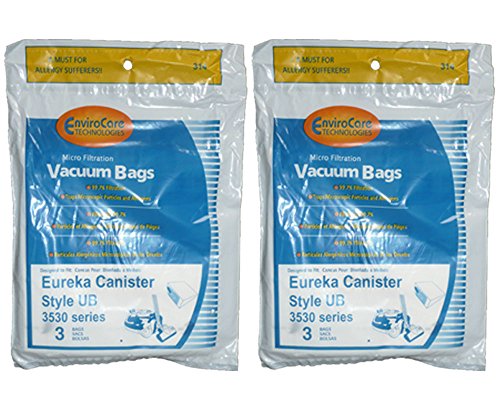 6 Eureka UB Ultra Boss Microfiltration Allergy Canister Vacuum Cleaner Bags
