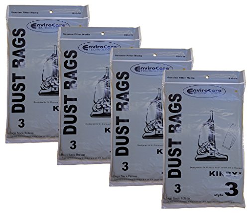 EnviroCare 12 Kirby Style 3 197289 Vacuum Bags Generation 3, G3, Heritage II, Legend, G4 G5 G6 G7 UltG DE