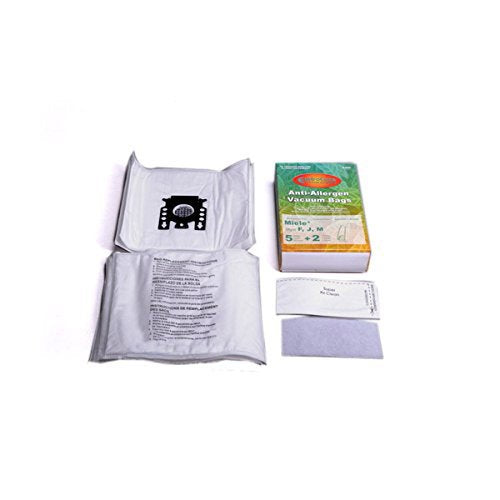 Miele Type FJM Polaris Neptune Allergen 7291640 Tank Vacuum Cleaner 5 Bags/ 2 Filters # C205, 205