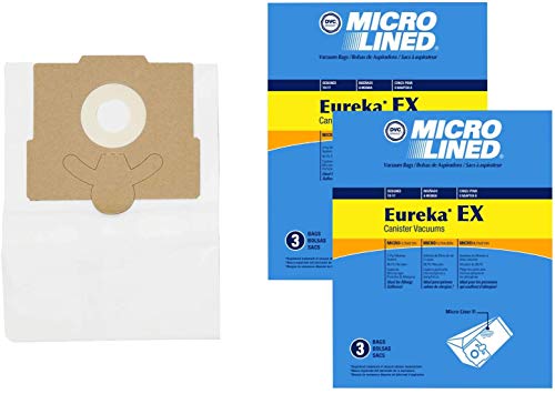 DVC Micro-Lined Paper Replacement Bags Type EX Fit Eureka Excalibur 6978, 6982, 6983-6 Bags