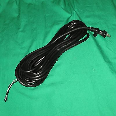 30' Black Fit All 17 Guage 2 Wire Upright Vacuum Cleaner Power Cord w/ Cord Clip