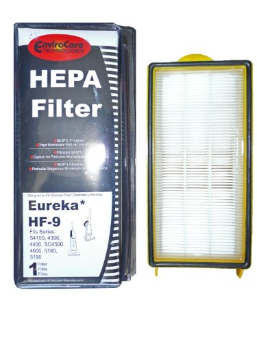 (1) 60285 Eureka HF9 Hepa Pleated Vacuum Filter, Bagless Cyclonic, Heavy Duty Upright, Self Propelled, Cleaner & Cycloni