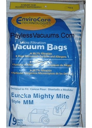 Eureka Mighty Mite Style mm Vacuum Bags Microfiltration with Closure-10 bags