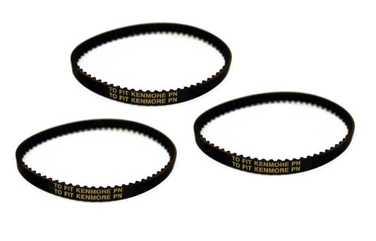 Replacement For 3 Kenmore 46-3300-03 Whirlpool, PN Late Model Vacuum Geared Belts