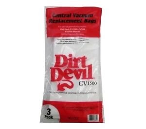 Dirt Devil Central Vacuum Cleaner 3PK Paper Bags # 9597