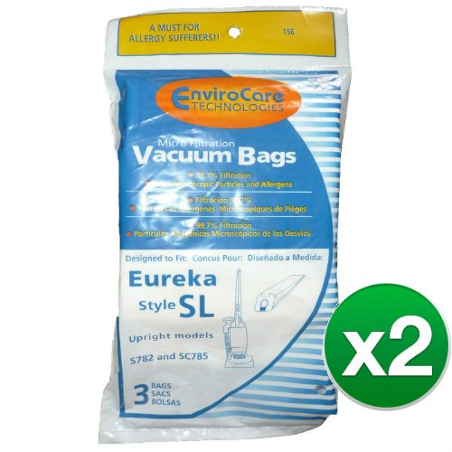EnviroCare Replacement Vacuum Bag for 61125-12 / 61125 / Style SL (2 Pack)