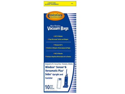 10pk Windsor 5300 Sensor SR12 15 16 18 Vacuum Bags Versamatic Plus VSP # 143