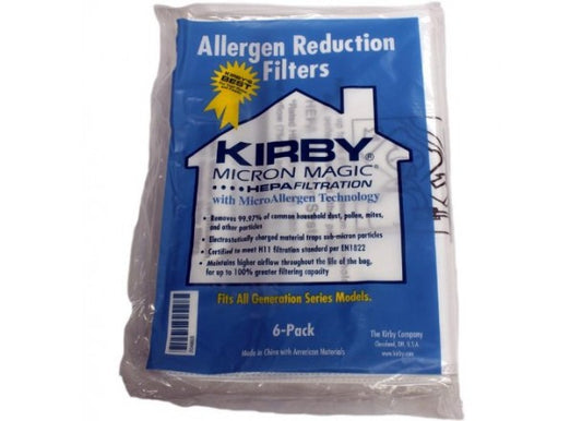 Kirby Sentria Allergen Reduction Bags - 6 Pack - Part # 204803
