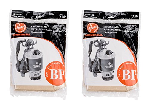 (14) Hoover C2401 Backpack Vacuum Cleaner Bags 401000BP 1-KE2103-000