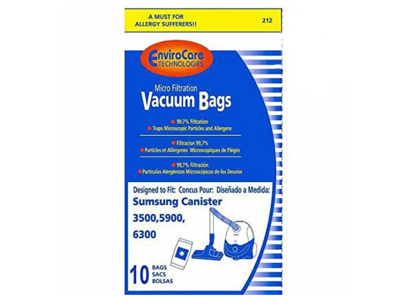 Samsung Vacuum Bags Type 3500, 5900, 6300 Micro Allergen Filtration Style Vac