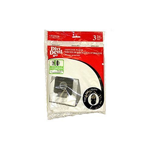 Dirt Devil Type O Allergen Vacuum Bags 3 bags PK # 304235002 / AD10030 by Dirt Devil